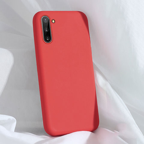 Custodia Silicone Ultra Sottile Morbida 360 Gradi Cover C03 per Samsung Galaxy Note 10 5G Rosso