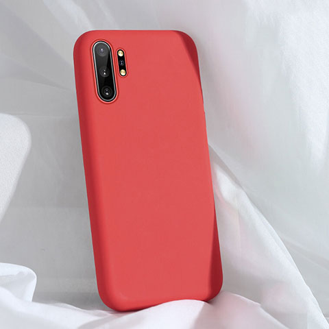 Custodia Silicone Ultra Sottile Morbida 360 Gradi Cover C03 per Samsung Galaxy Note 10 Plus Rosso