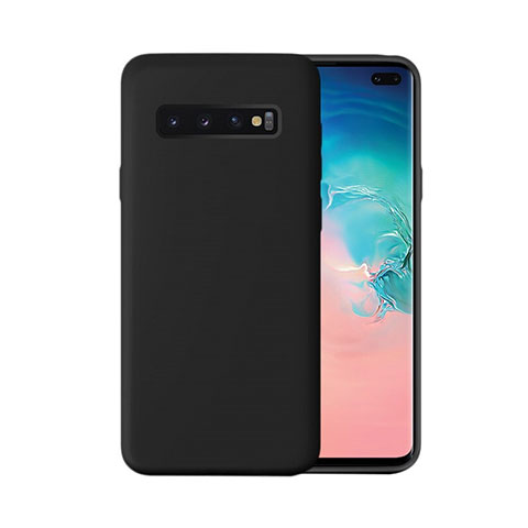 Custodia Silicone Ultra Sottile Morbida 360 Gradi Cover C03 per Samsung Galaxy S10 Plus Nero