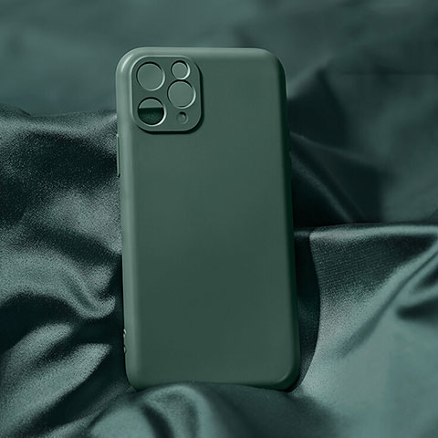 Custodia Silicone Ultra Sottile Morbida 360 Gradi Cover C04 per Apple iPhone 11 Pro Max Verde