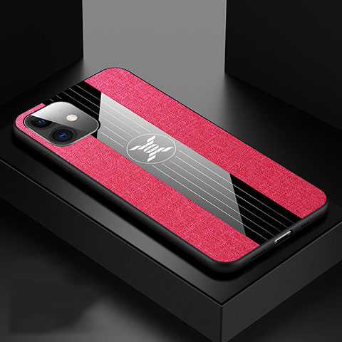 Custodia Silicone Ultra Sottile Morbida 360 Gradi Cover C04 per Apple iPhone 11 Rosa Caldo