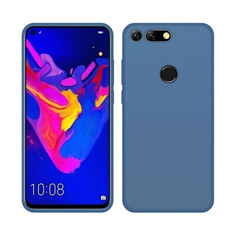 Custodia Silicone Ultra Sottile Morbida 360 Gradi Cover C04 per Huawei Honor V20 Blu