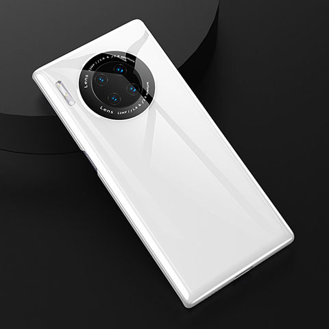 Custodia Silicone Ultra Sottile Morbida 360 Gradi Cover C04 per Huawei Mate 30 Bianco