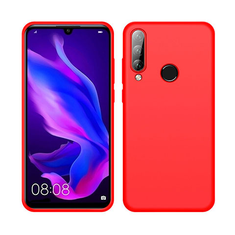 Custodia Silicone Ultra Sottile Morbida 360 Gradi Cover C04 per Huawei Nova 4e Rosso