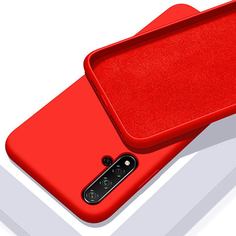 Custodia Silicone Ultra Sottile Morbida 360 Gradi Cover C04 per Huawei Nova 5 Pro Rosso