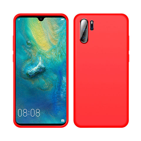 Custodia Silicone Ultra Sottile Morbida 360 Gradi Cover C04 per Huawei P30 Pro Rosso