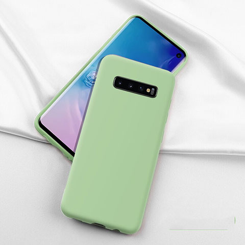 Custodia Silicone Ultra Sottile Morbida 360 Gradi Cover C04 per Samsung Galaxy S10 Verde