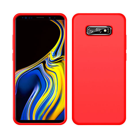 Custodia Silicone Ultra Sottile Morbida 360 Gradi Cover C04 per Samsung Galaxy S10e Rosso
