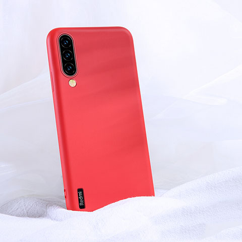 Custodia Silicone Ultra Sottile Morbida 360 Gradi Cover C04 per Xiaomi Mi A3 Rosso