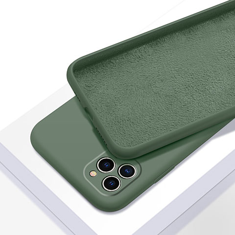 Custodia Silicone Ultra Sottile Morbida 360 Gradi Cover C05 per Apple iPhone 11 Pro Ciano