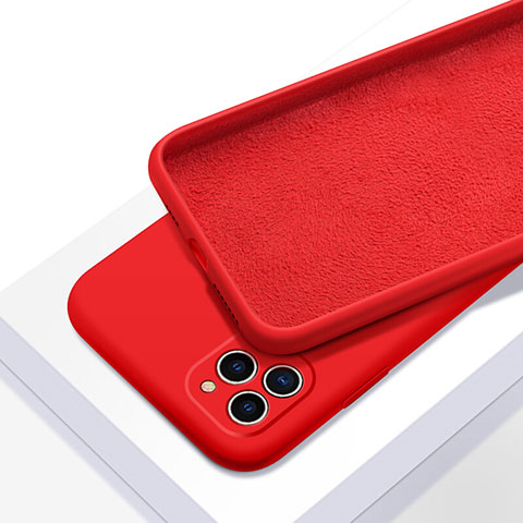 Custodia Silicone Ultra Sottile Morbida 360 Gradi Cover C05 per Apple iPhone 11 Pro Max Rosso