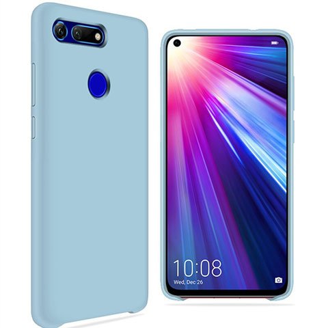 Custodia Silicone Ultra Sottile Morbida 360 Gradi Cover C05 per Huawei Honor V20 Cielo Blu