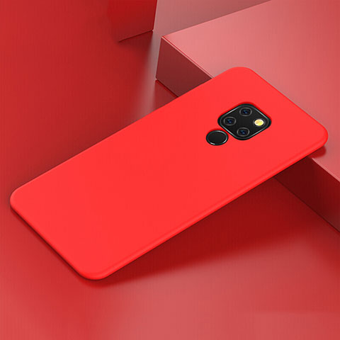 Custodia Silicone Ultra Sottile Morbida 360 Gradi Cover C05 per Huawei Mate 20 Rosso