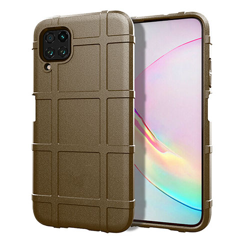 Custodia Silicone Ultra Sottile Morbida 360 Gradi Cover C05 per Huawei P40 Lite Marrone