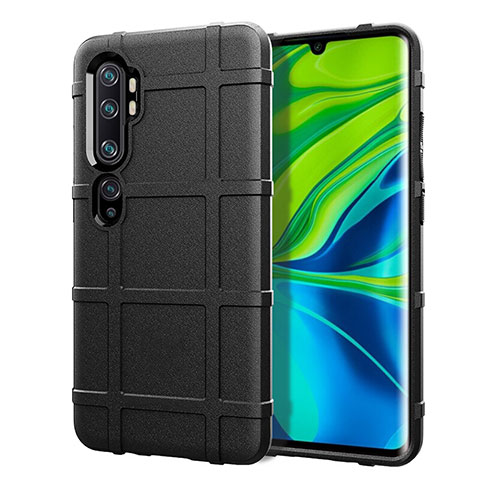 Custodia Silicone Ultra Sottile Morbida 360 Gradi Cover C05 per Xiaomi Mi Note 10 Nero