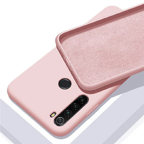 Custodia Silicone Ultra Sottile Morbida 360 Gradi Cover C05 per Xiaomi Redmi Note 8 (2021) Rosa