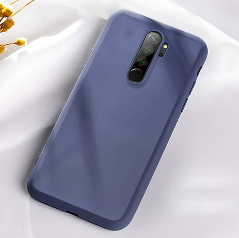 Custodia Silicone Ultra Sottile Morbida 360 Gradi Cover C05 per Xiaomi Redmi Note 8 Pro Blu