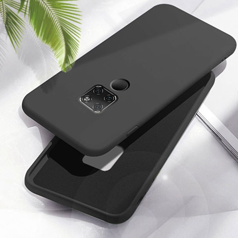 Custodia Silicone Ultra Sottile Morbida 360 Gradi Cover C06 per Huawei Mate 20 Nero