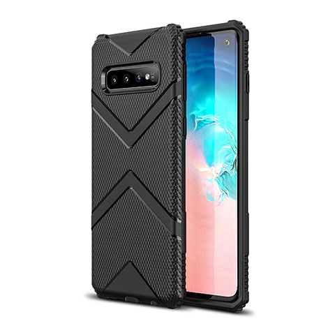 Custodia Silicone Ultra Sottile Morbida 360 Gradi Cover C06 per Samsung Galaxy S10 5G Nero