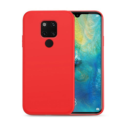 Custodia Silicone Ultra Sottile Morbida 360 Gradi Cover C07 per Huawei Mate 20 Rosso