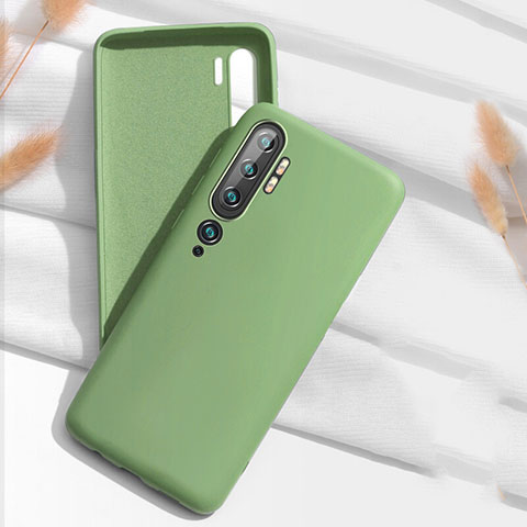 Custodia Silicone Ultra Sottile Morbida 360 Gradi Cover C07 per Xiaomi Mi Note 10 Pro Verde