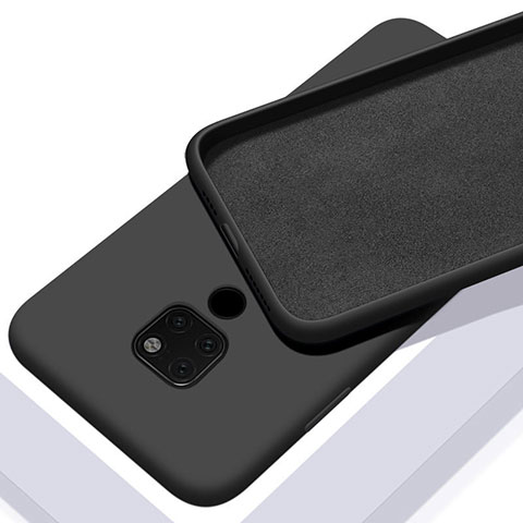 Custodia Silicone Ultra Sottile Morbida 360 Gradi Cover C08 per Huawei Mate 20 Nero