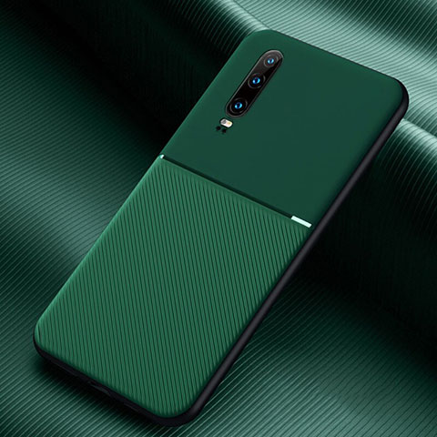 Custodia Silicone Ultra Sottile Morbida 360 Gradi Cover C08 per Huawei P30 Verde