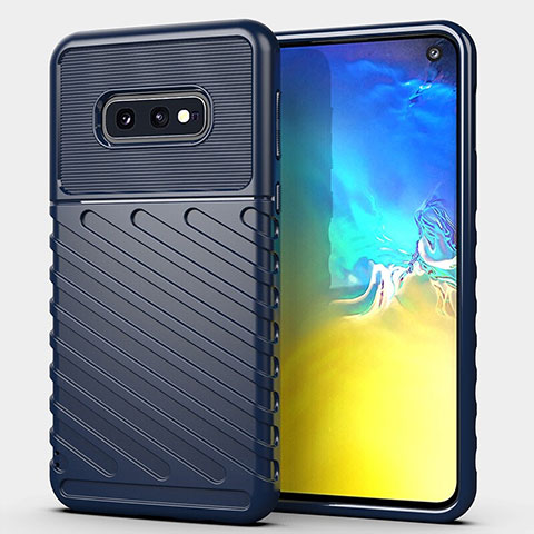 Custodia Silicone Ultra Sottile Morbida 360 Gradi Cover C08 per Samsung Galaxy S10e Blu