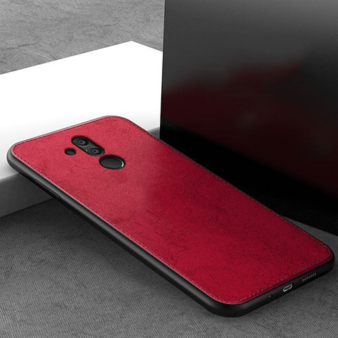 Custodia Silicone Ultra Sottile Morbida 360 Gradi Cover C09 per Huawei Mate 20 Lite Rosso