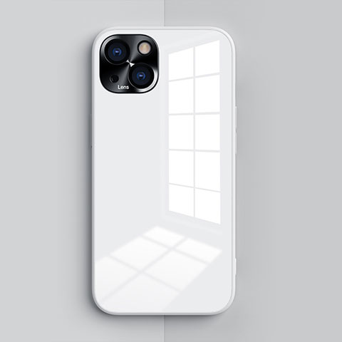 Custodia Silicone Ultra Sottile Morbida 360 Gradi Cover G01 per Apple iPhone 13 Mini Bianco