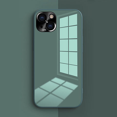 Custodia Silicone Ultra Sottile Morbida 360 Gradi Cover G01 per Apple iPhone 13 Mini Verde