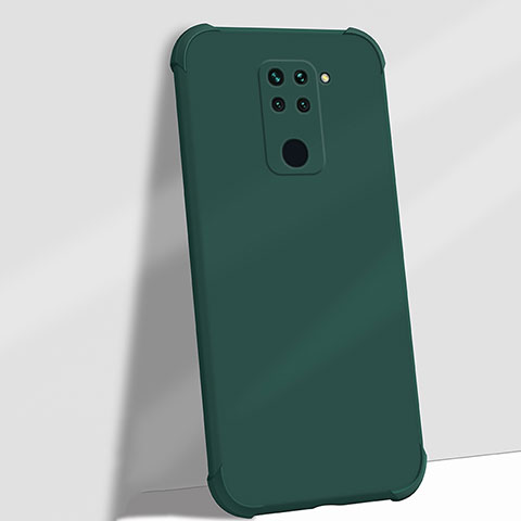 Custodia Silicone Ultra Sottile Morbida 360 Gradi Cover G01 per Xiaomi Redmi Note 9 Verde