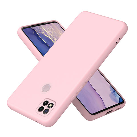 Custodia Silicone Ultra Sottile Morbida 360 Gradi Cover H01P per Xiaomi Redmi 10A 4G Oro Rosa