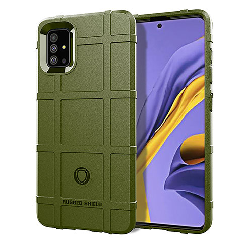 Custodia Silicone Ultra Sottile Morbida 360 Gradi Cover J01S per Samsung Galaxy A51 4G Verde