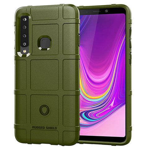 Custodia Silicone Ultra Sottile Morbida 360 Gradi Cover J01S per Samsung Galaxy A9 (2018) A920 Verde
