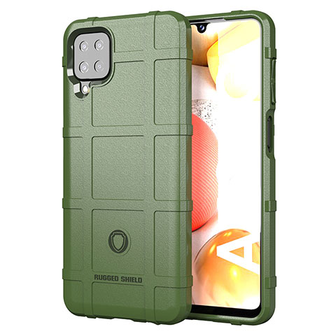 Custodia Silicone Ultra Sottile Morbida 360 Gradi Cover J01S per Samsung Galaxy M12 Verde