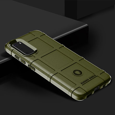 Custodia Silicone Ultra Sottile Morbida 360 Gradi Cover J01S per Samsung Galaxy S20 5G Verde