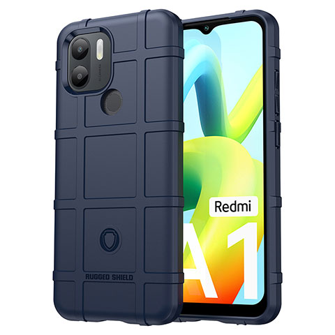 Custodia Silicone Ultra Sottile Morbida 360 Gradi Cover J01S per Xiaomi Redmi A1 Plus Blu