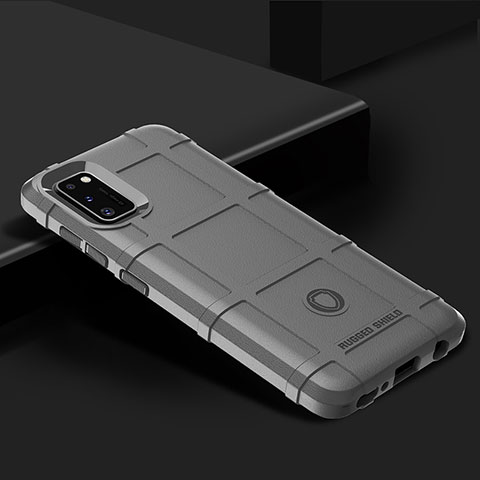 Custodia Silicone Ultra Sottile Morbida 360 Gradi Cover J02S per Samsung Galaxy A41 Grigio