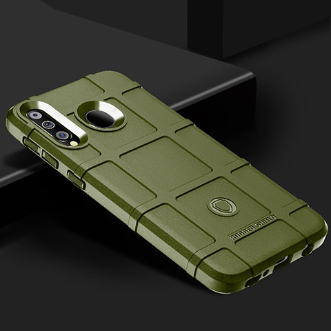 Custodia Silicone Ultra Sottile Morbida 360 Gradi Cover J02S per Samsung Galaxy M30 Verde