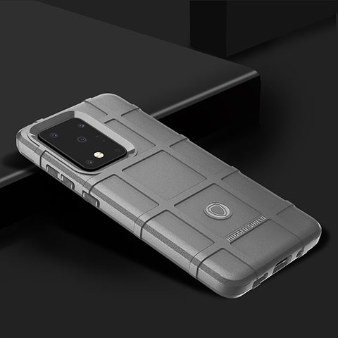 Custodia Silicone Ultra Sottile Morbida 360 Gradi Cover J02S per Samsung Galaxy S20 Ultra 5G Grigio