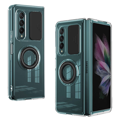 Custodia Silicone Ultra Sottile Morbida 360 Gradi Cover MJ2 per Samsung Galaxy Z Fold4 5G Nero