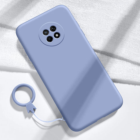Custodia Silicone Ultra Sottile Morbida 360 Gradi Cover per Huawei Enjoy 20 Plus 5G Grigio Lavanda