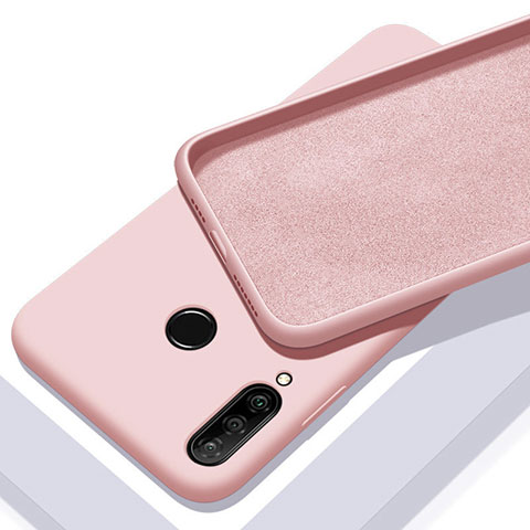 Custodia Silicone Ultra Sottile Morbida 360 Gradi Cover per Huawei Enjoy 9s Oro Rosa