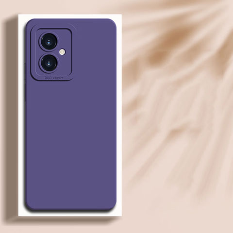 Custodia Silicone Ultra Sottile Morbida 360 Gradi Cover per Huawei Honor 100 5G Viola