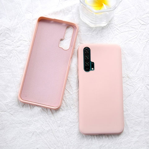 Custodia Silicone Ultra Sottile Morbida 360 Gradi Cover per Huawei Honor 20 Pro Oro Rosa