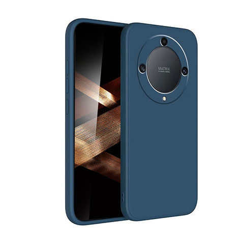 Custodia Silicone Ultra Sottile Morbida 360 Gradi Cover per Huawei Honor Magic6 Lite 5G Blu