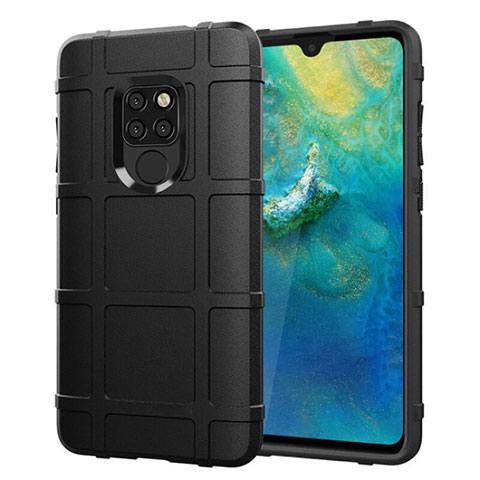 Custodia Silicone Ultra Sottile Morbida 360 Gradi Cover per Huawei Mate 20 Nero