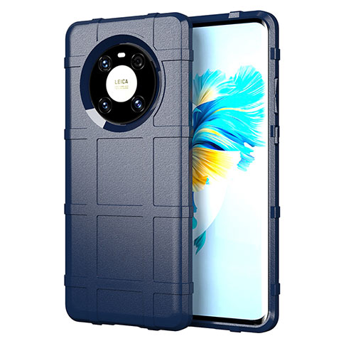 Custodia Silicone Ultra Sottile Morbida 360 Gradi Cover per Huawei Mate 40E 5G Blu