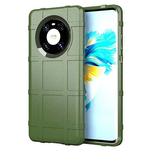 Custodia Silicone Ultra Sottile Morbida 360 Gradi Cover per Huawei Mate 40E 5G Verde Militare
